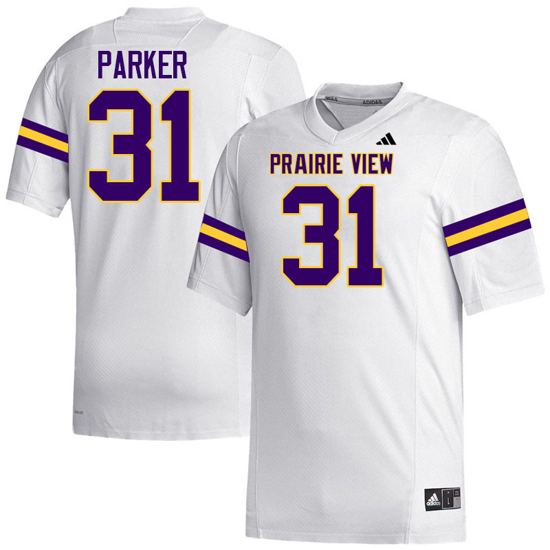 Prairie View A&M Panthers #31 Kennedy Parker College Football Jerseys,Uniforms Stitched-White